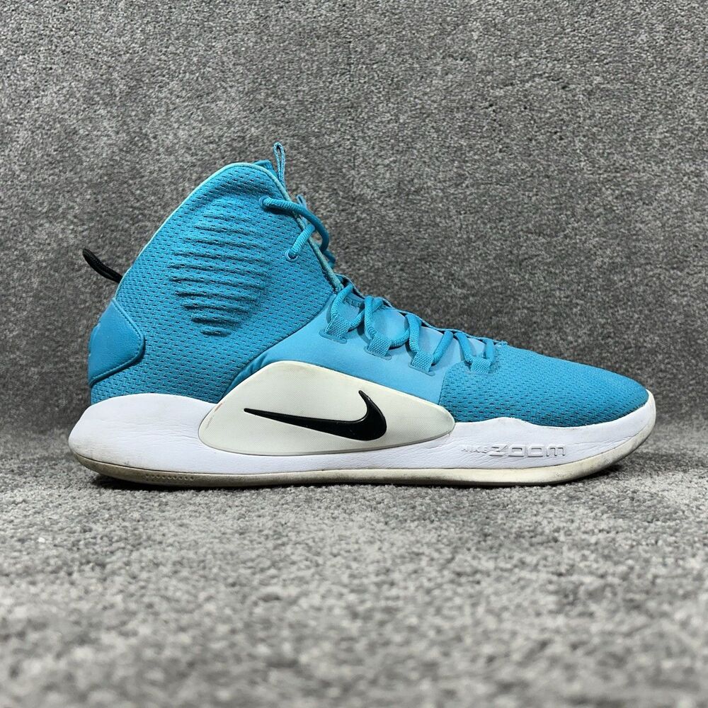Nike Zoom Air Hyperdunk X TB AT3866-402 Mens Size 17 Blue Basketball Shoes Used